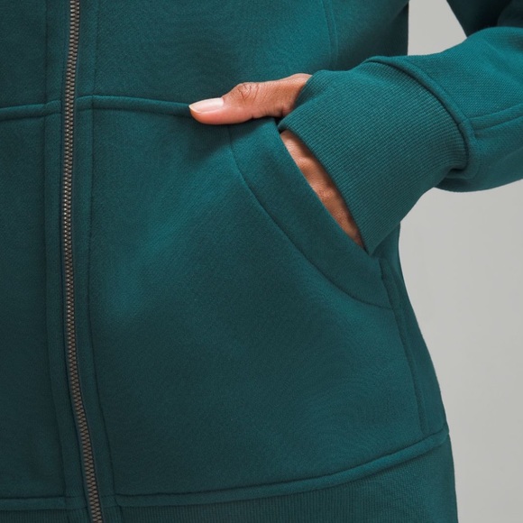 ❤️ Lululemon Scuba Oversized Funnel-Neck Full Zip Green Jasper Size XS/S - Picture 6 of 14